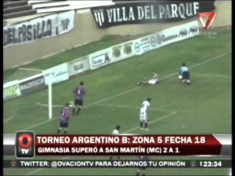 www.PuroLobo.com.ar:  Gimnasia (MZA) 2 - Montecomán 1 Fase 1/Fecha 18 - Argentino B 2013/14