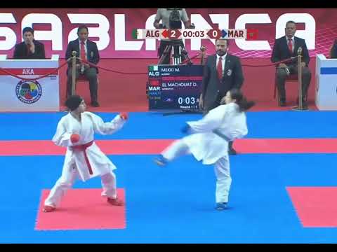 Manel Mekki (ALG) vs Douaa El Machouat (MAR) | Junior Kumite -48kg | African Karatechampionship 2023
