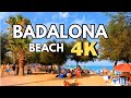 Walking along Badalona's Beach, Barcelona Province, Spain, 4k #beachwalk #barcelona #badalona #spain