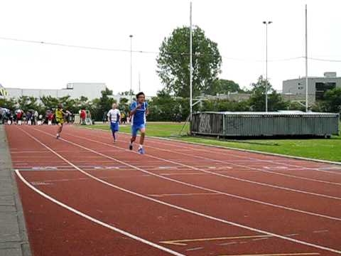 Henry Blume Jr. 20-6-2009 atletiek Heerenveen 80m hardlopen