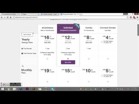 How to upgrade your wix website to a premuim plan Video