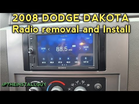 2008 dodge Dakota radio removal replacement install