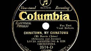 1931 Louis Armstrong - Chinatown My Chinatown