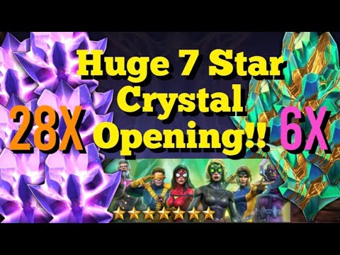 MCOC - HUGE 7 Star Crystal Opening !!! 28x 7* Basics 5x Titan Crystals + 7 Star Titan Nexus!!