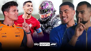 Which sport has the BEST GOATs? 🤫🐐 | Norris, Colwill and Sanchez compare F1 and football legends