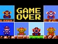 Evolution Of Super Mario Bros NES Hacks GAME OVER Screens