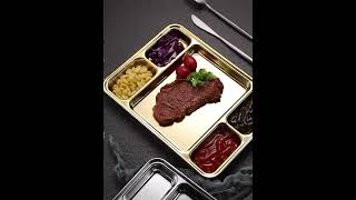 Factory Wholesale Stainless Steel Divided Sauce Dishes
