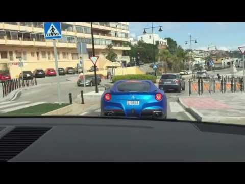 Macan chasing Ferrari F12 w Armytrix Titanium exhaust