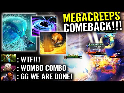 EPIC WOMBO COMBO MEGACREEPS COMEBACK! 10K Black Hoke + 10K Echo slam f.t 10k Morphling 100% WTF Dota