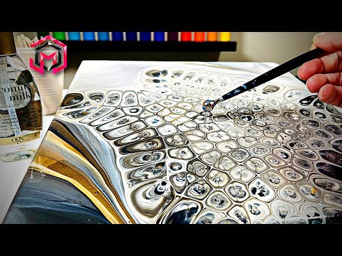 SUCCESS!!! Chameleon Cell Acrylic Pouring and Fluid Art Therapy