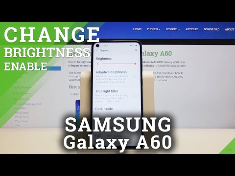 How to Turn On Auto Brightness in SAMSUNG Galaxy A60 – Lighten / Darken Screen
