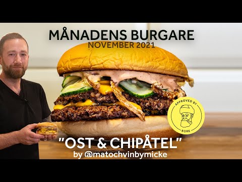#BORES - Månadens burgare NOVEMBER "OST & CHIPÅTEL" by @matochvinbymicke #burgers