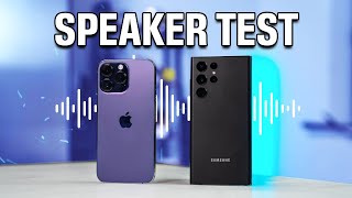 Apple iPhone 14 Pro Max vs Samsung Galaxy S22 Ultra Speaker TEST!