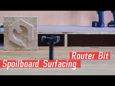 Spoilboard Surfacing Router Bit With Carbide Insert