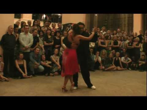  Juana Sepulveda  and  Mariano Frumboli  are  dancing  to  the  tango  "  El Tigre Millan  "