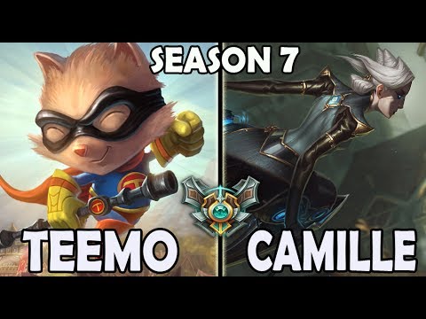 Best Teemo Korea vs Camille TOP Ranked Master Season 7