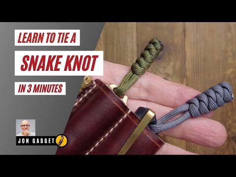How to tie a paracord snake knot lanyard in 3 minutes