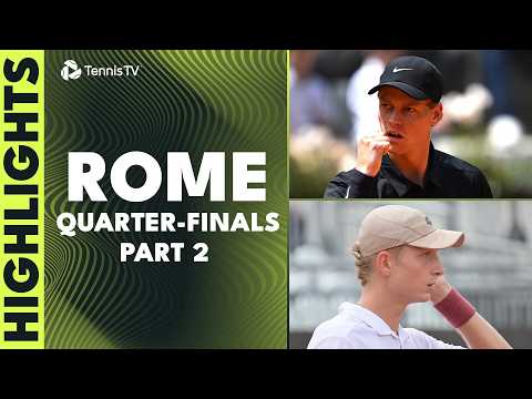 Sinner & Rublev Clash; Medvedev Takes On Landaluce I Rome 2026 Quarter-Finals Highlights