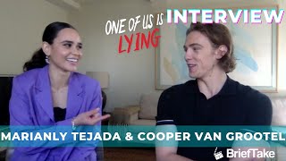 Marianly Tejada & Cooper van Grootel gush about each other: 'One of Us is Lying' interview video