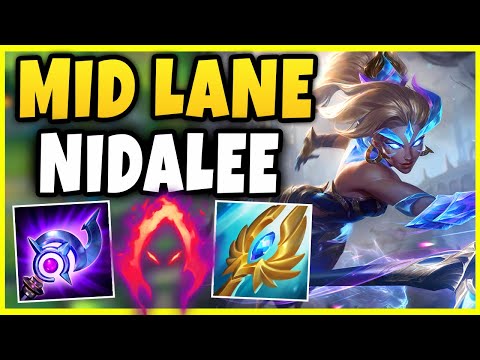 Nidalee Mid 1k DMG SPEARS 80% HP Chunks! - League of Legends