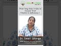 How Long Does It Take To Recover From Vitamin D Deficiency Shorts Healthfirst Vitamind Doctor