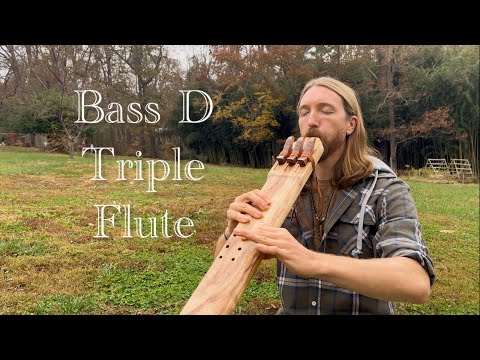 Bass D Native American Style Triple Flute