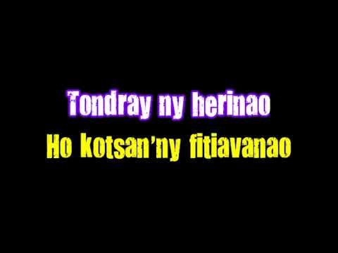 Pasteur Jocelyn Ranjarison - Tondray ny herinao (KARAOKÉ)