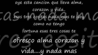 alma corazon y vida lyrics