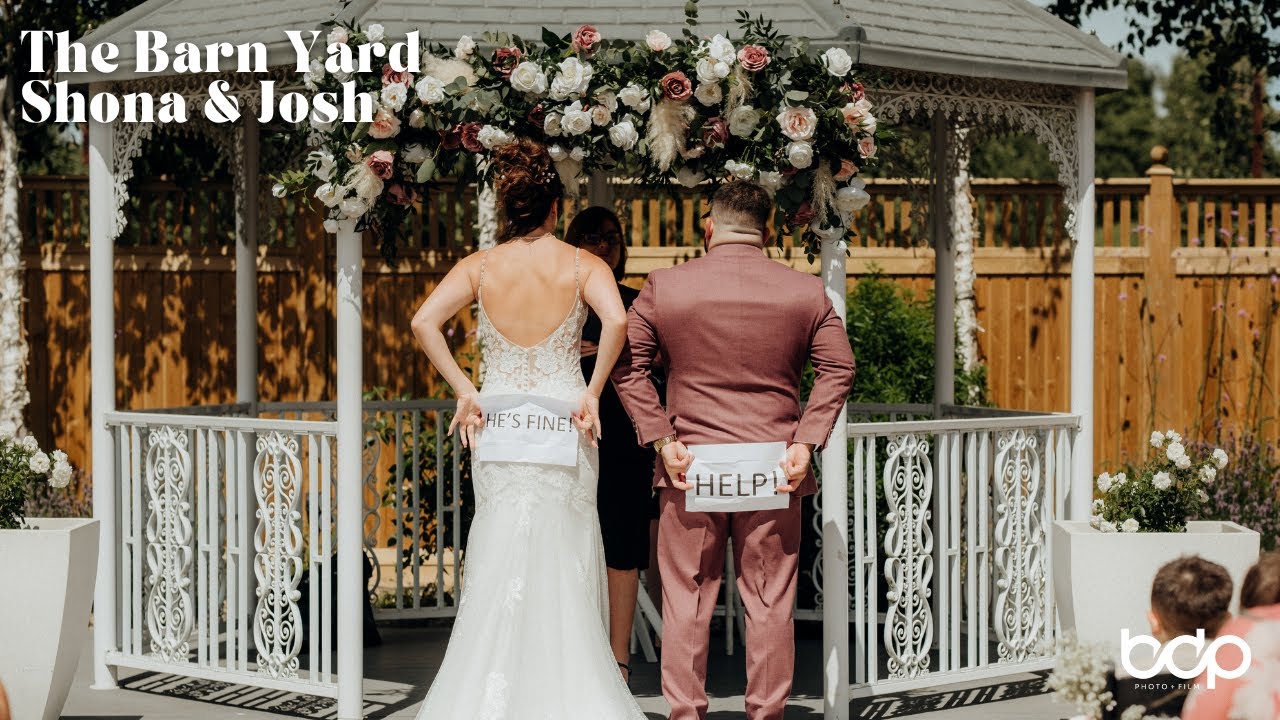 The Barn Yard wedding photography and film
