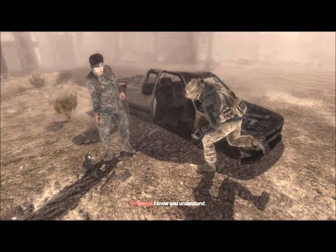 COD MW2 - Captain Price vs General Shepherd In 3rd Person (Behind The Scenes)