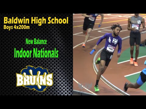 Baldwin HS 4x200m (Team Cam) @ New Balance Indoor Nationals