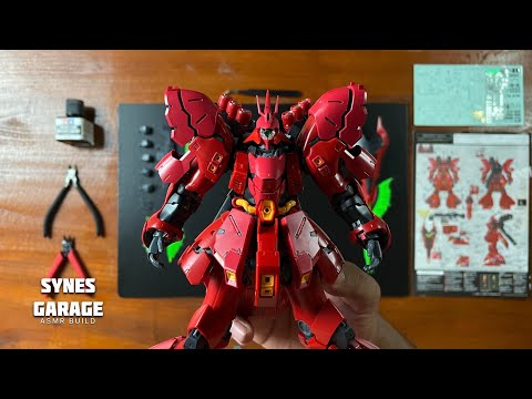 Sazabi RG 1/144 | ASMR BUILD | MSN-04 Sazabi (MSN-04 サザビー) | Bandai