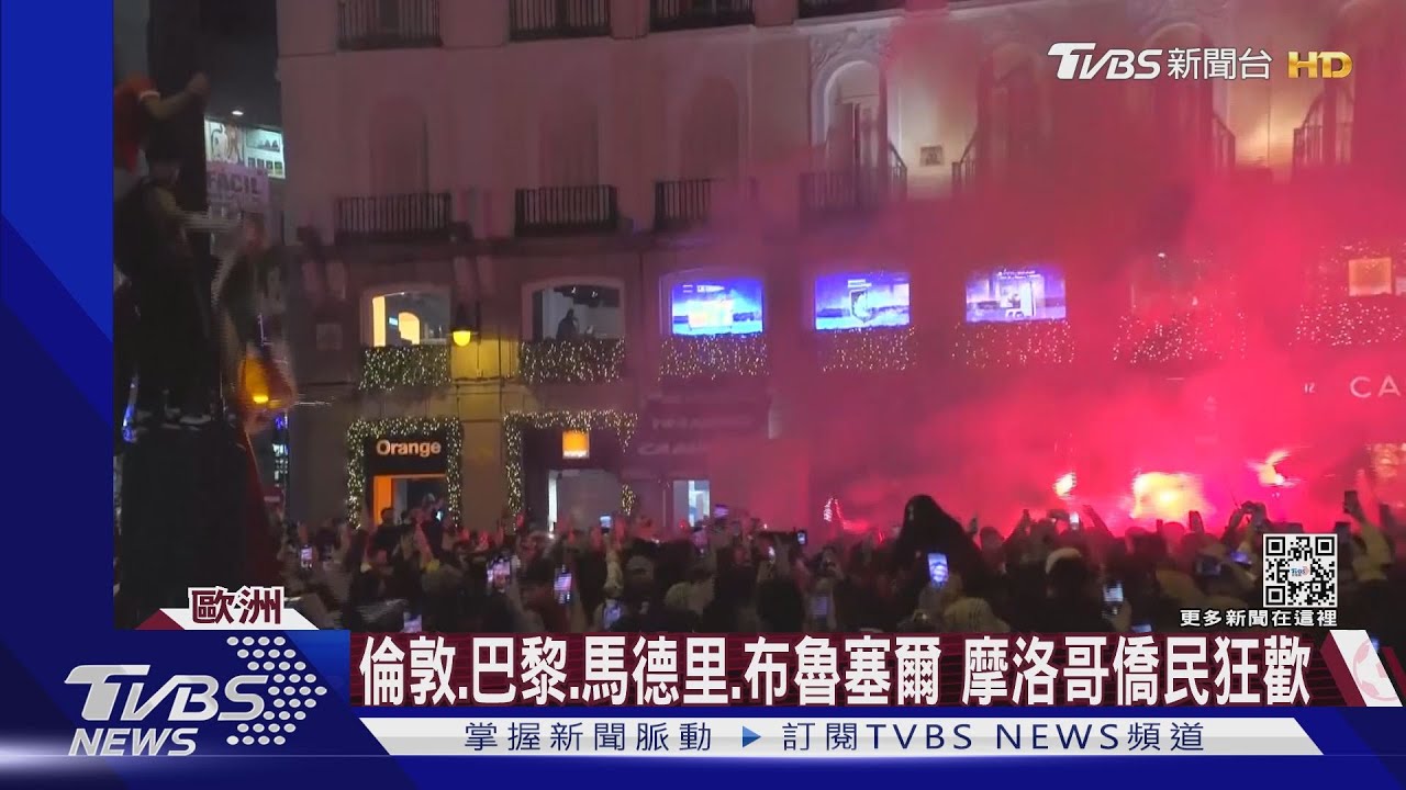 最大黑馬!摩洛哥進世足4強 英、法、比、西僑民狂歡 與警衝突