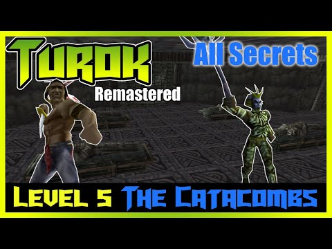 Turok: Dinosaur Hunter | All Secrets | Level 5 The Catacombs