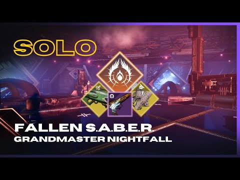 Chain Ignition Solar Warlock - Solo Grandmaster Nightfall "Fallen SABER" - Destiny 2