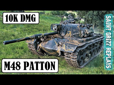 WoT M48 Patton Gameplay ♦ Huge 10k Dmg ♦ Medium Tank Review