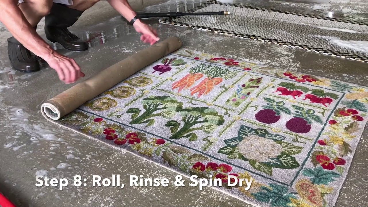 9-step Rug Cleaning Process