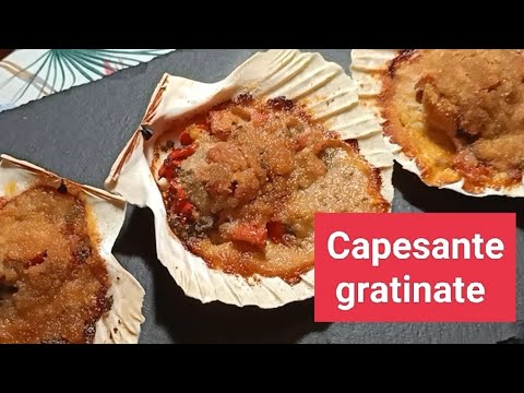 Capesante super gustose gratinate al forno