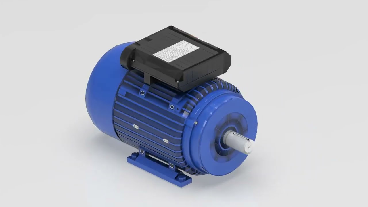 低聚单相电动机 3D 模型