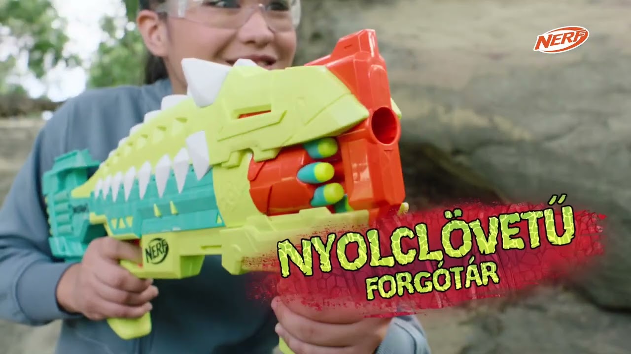 Nerf DinoSquad Armorstrike szivacslövő fegyver - Hasbro videó