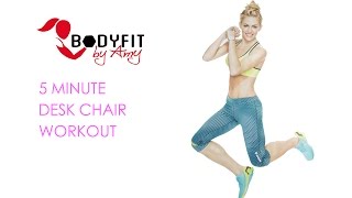 5 Minute Desk Chair Workout--Get Moving During Your Work Day!