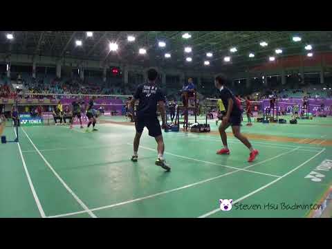 20180512全國羽球團體賽SF男甲第四點李洋+李哲輝(合庫A)VS曾敏豪+盧敬堯(亞柏A)2-1