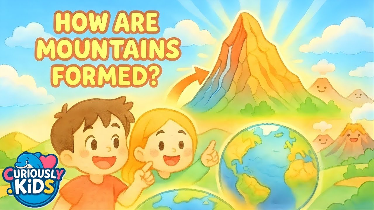 How Are Mountains Formed? 🏔️ | Fun Earth Science for Kids | Curiously Kids