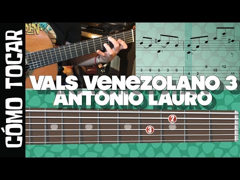 Como Tocar - Vals venezolano 3 (Natalia) de Antonio Lauro - Tutorial Guitarbn
