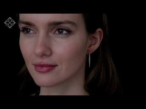 1.00ct Lab Diamond Hoop Earrings H/Si Quality in 9K White Gold - NDH5253Y