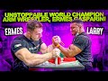 UNSTOPPABLE WORLD CHAMPION ARM WRESTLER ERMES GASPARINI!
