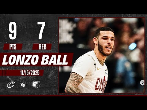 Lonzo Ball - Highlights vs Memphis: 9 PTS, 7 REB, 5 AST, 2 STL, 3/5 FG, 3/5 3PT