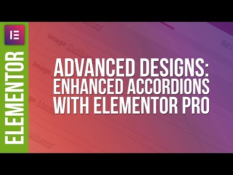 Advanced Accordion Design with Elementor Pro