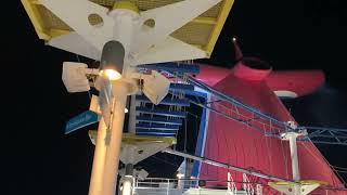 Carnival Breeze Windy Day In Cozumel & At Night
