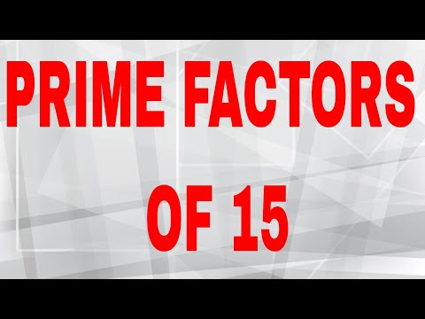 Prime factors of 15